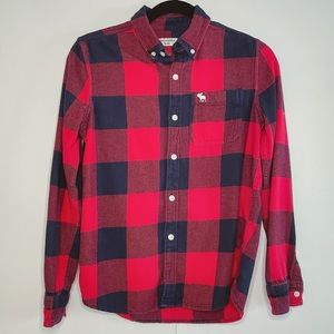 Boy’s Abercrombie Long-Sleeve Flannel Shirt